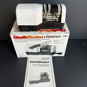Chef'sChoice Hybrid 210 Electric Diamond Hone Knife Sharpener Model 210 EUC